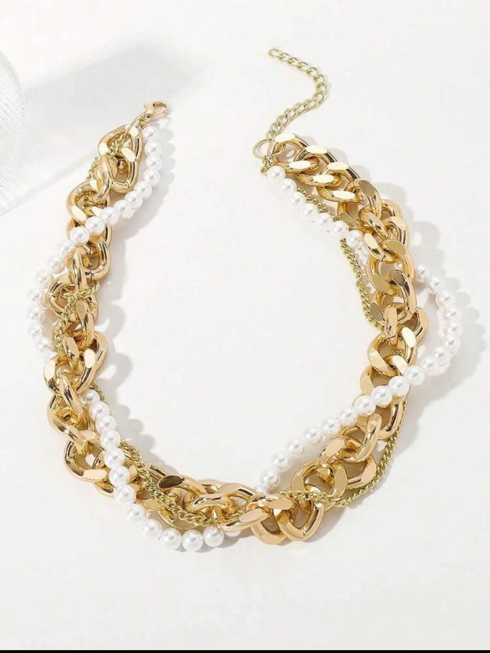 Gold Pearl-Accent Statement Necklace - Women Jewelry